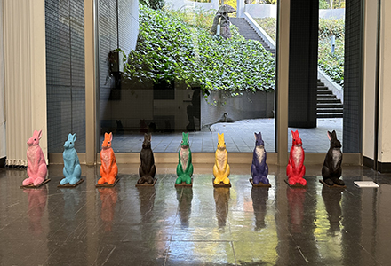 現代美術展会場